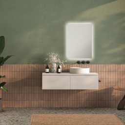 Sorrelis Hadrian Tunable Backlit LED Mirror 70 x 50cm - Size: 50 x 70 x 2.7cm - Multi - Wilko - thumbnail 4