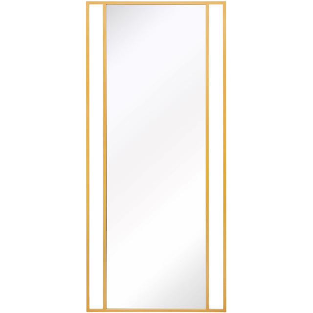 MirrorOutlet The Genestra Gold Modern Wall and Leaner Garden Mirror 200 x 90cm - Size: 200 x 90 x 3cm - Wilko - image 1