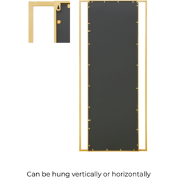 MirrorOutlet The Genestra Gold Modern Wall and Leaner Garden Mirror 200 x 90cm - Size: 200 x 90 x 3cm - Wilko - thumbnail 5