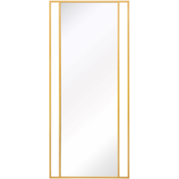 MirrorOutlet The Genestra Gold Modern Wall and Leaner Garden Mirror 200 x 90cm - Size: 200 x 90 x 3cm - Wilko