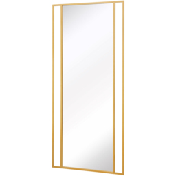 MirrorOutlet The Genestra Gold Modern Wall and Leaner Garden Mirror 200 x 90cm - Size: 200 x 90 x 3cm - Wilko - thumbnail 4