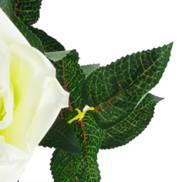Leaf Cream Rose Artificial Tree in Pot 90cm - Size: 90 x 40 x 40cm - Wilko - thumbnail 3