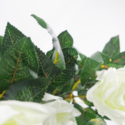 Leaf Cream Rose Artificial Tree in Pot 90cm - Size: 90 x 40 x 40cm - Wilko - thumbnail 4