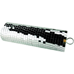FX Lab Polished Mirror Cylinder 30cm - Size: 9 x 9 x 30cm - Silver - FXLAB - Wilko - thumbnail 3