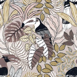 furn. Tocorica Double Cream Exotic Jungle Reversible Duvet Cover Set - Wilko - thumbnail 6