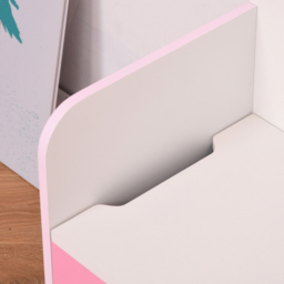 Playful Haven Pink Kids Storage Chest Bench - Size: 60 x 30 x 50cm - Wilko - thumbnail 4