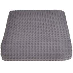 Allure Home Fashions Hotel Graphite Waffle Throw Blanket 175 x 225cm - Grey - Wilko