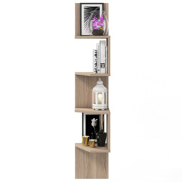 Decorotika Desaldo 4 Shelf Cordoba Corner Wall Mounted Shelving Unit - Size: 155.2 x 29.6 x 29.6cm - Grey - Wilko - thumbnail 5