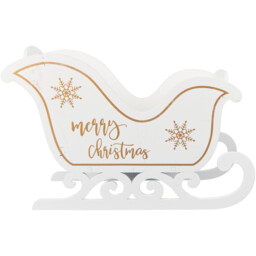 Wooden Merry Christmas Sleigh - Wilko - thumbnail 3