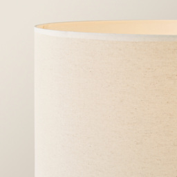 ValueLights Hiru Grey 3 Shelf White Trim Linen Shade Floor Lamp with Bulb - Wilko - thumbnail 4