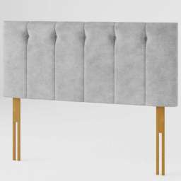 Aspire Furniture Hepburn Double Silver Soft Touch Linen Headboard - Aspire Beds - Wilko - thumbnail 3