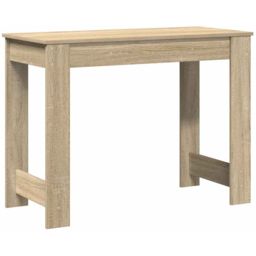 vidaXL Single Drawer Computer Desk Sonoma Oak - Size: 75 x 100 x 45cm - Brown - Wilko - thumbnail 7