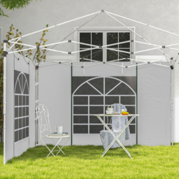 Outsunny White Replacement Gazebo Side Panel 2 Pack - Size: 2 Piece - Wilko