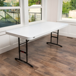 Lifetime Products Height Adjustable Commercial Table - Size: 91 x 182.9 x 76.2cm - Cream - Wilko - thumbnail 7