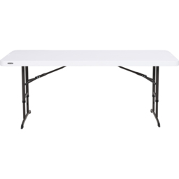 Lifetime Products Height Adjustable Commercial Table - Size: 91 x 182.9 x 76.2cm - Cream - Wilko - thumbnail 4