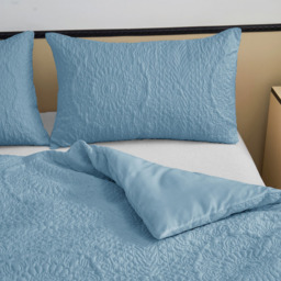Velosso Winchester Double Ocean Blue Duvet Set - Wilko - thumbnail 5