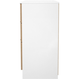 Crowndale Java 6 Drawer Slatt Effect and White Wide Midi Chest of Drawer - Wilko - thumbnail 4