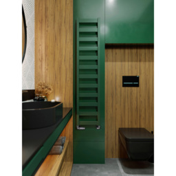 Terma Vivo Matt Green Heated Towel Rail 1215 BTU 1390 x 300mm - Size: 139 x 30 x 7.2cm - Wilko - thumbnail 7