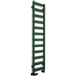 Terma Vivo Matt Green Heated Towel Rail 1215 BTU 1390 x 300mm - Size: 139 x 30 x 7.2cm - Wilko