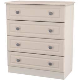 Crowndale Pembroke 4 Drawer Kashmir Ash Chest of Drawers Ready Assembled - Wilko - thumbnail 4