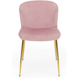 Julian Bowen Harper Set of 2 Dusky Pink Dining Chairs - Wilko - thumbnail 5