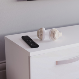 Vida Designs Cosmo 2 Door White TV Unit with LED - Size: 40 x 160 x 38cm - Wilko - thumbnail 4
