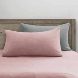 Velosso Single Blush Silver Teddy Fleece Reversible Duvet Set - Multi - Wilko - thumbnail 4
