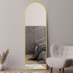 The Arcus Gold Arched Leaner Wall Mirror 180 x 60cm - MirrorOutlet - Wilko - thumbnail 3