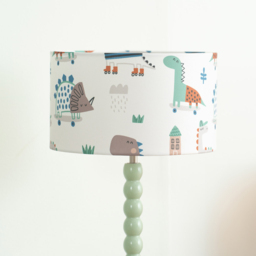 ValueLights Dino Small Drum Shade - Size: 15 x 25 x 25cm - Multi - Wilko - thumbnail 4