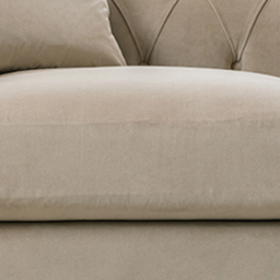 Elsie Chesterfield 6 Seater Putty Plush Velvet Sofa Suite - Grey - Wilko - thumbnail 7