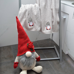 Allure Bath Fashions Gonk Christmas Cotton Hand Towels 2 Pack - Size: 50 x 90cm - Grey - Wilko - thumbnail 4