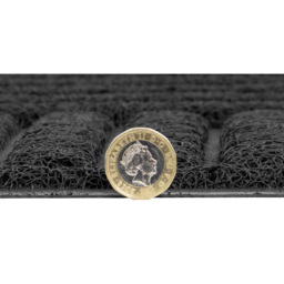 JVL Grey Square Mud Grabber Scraper Doormat 40 x 60cm - JVL Homewares - Wilko - thumbnail 6
