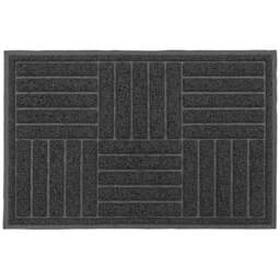 JVL Grey Square Mud Grabber Scraper Doormat 40 x 60cm - JVL Homewares - Wilko - thumbnail 1