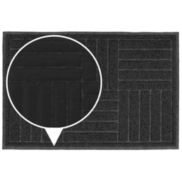 JVL Grey Square Mud Grabber Scraper Doormat 40 x 60cm - JVL Homewares - Wilko - thumbnail 7