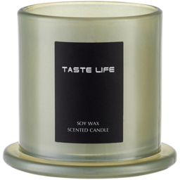 Living and Home Basil and Citrus Soy Wax Scented Candle - Size: 11.5 x 9 x 9cm - Green - Wilko - thumbnail 5