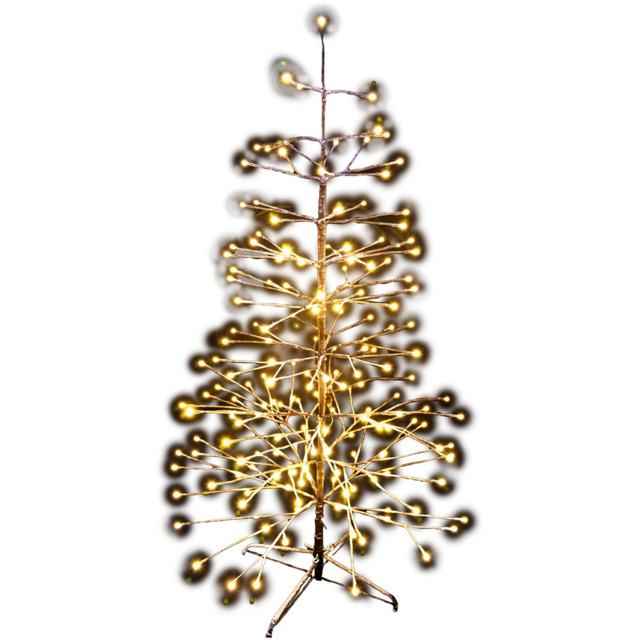 Shatchi Warm White LED Pre-Lit Brown Snow Twig Artificial Christmas Tree 4ft - Wilko - image 1