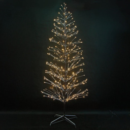 Shatchi Warm White LED Pre-Lit Brown Snow Twig Artificial Christmas Tree 4ft - Wilko - thumbnail 5