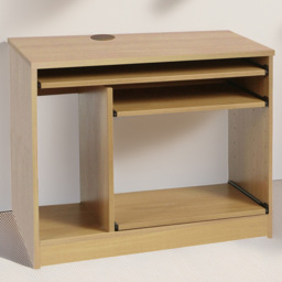 R White Cabinets Computer Desk Brown - Size: 72.8 x 85 x 54cm - Wilko - thumbnail 1