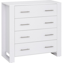 Portland 4 Drawer White Chest of Drawers - Wilko - thumbnail 3