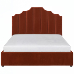 Flair Margot King Size Orange Velvet Ottoman Bed - Wilko - thumbnail 3