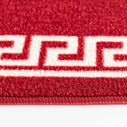 Desire Rugs Havana Red and White Greek Key Anti Slip Door Mat 150 x 80cm - Size: 80 x 150cm - Wilko - thumbnail 4