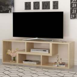 Decorotika Cubicco Oak Adjustable TV Unit - Size: 40 x 180 x 29.5cm - Brown - Wilko