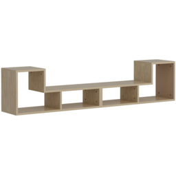 Decorotika Cubicco Oak Adjustable TV Unit - Size: 40 x 180 x 29.5cm - Brown - Wilko - thumbnail 5
