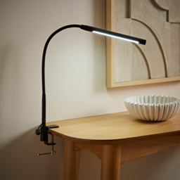 ValueLights Daylight Black Clamp LED Desk Lamp - Size: 50 x 30 x 15cm - Wilko - thumbnail 3