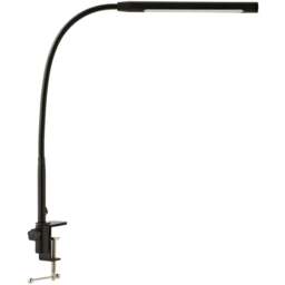 ValueLights Daylight Black Clamp LED Desk Lamp - Size: 50 x 30 x 15cm - Wilko