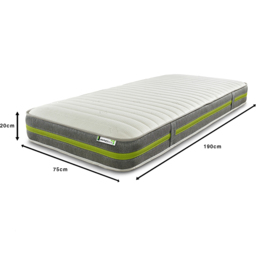 Starlight Beds Deep Small Single Eco Memory Foam and Open Coil Spring Mattress - Green - Wilko - thumbnail 7