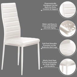 Portland 6 Seater Dining Bench Set Oak Effect and White - Beige - Wilko - thumbnail 7