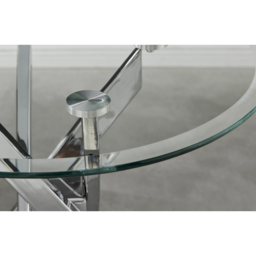 Furniturebox Arona Silver Round Side Table - Size: 55 x 55 x 55cm - Wilko - thumbnail 4