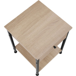 tectake Bradford Single Drawer Light Wood Oak Sonoma Bedside Table - Brown - Wilko - thumbnail 5