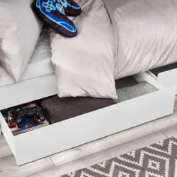 Julian Bowen Camelot All White Bunk Bed with Staircase - Size: Single - Wilko - thumbnail 6